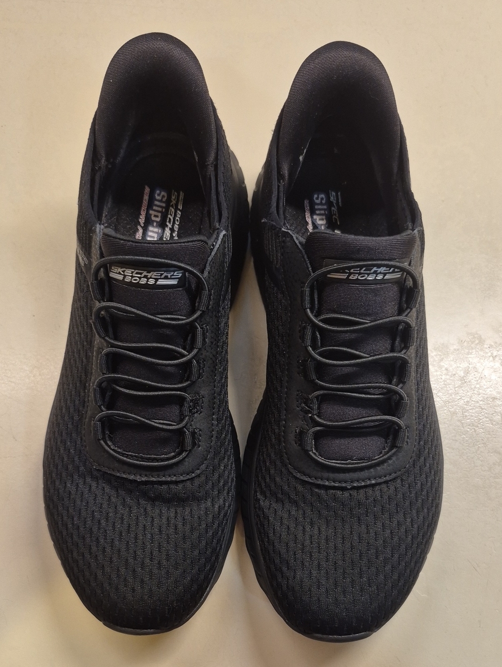 Skechers Women's All-Black Slip-On Athletic Sneakers